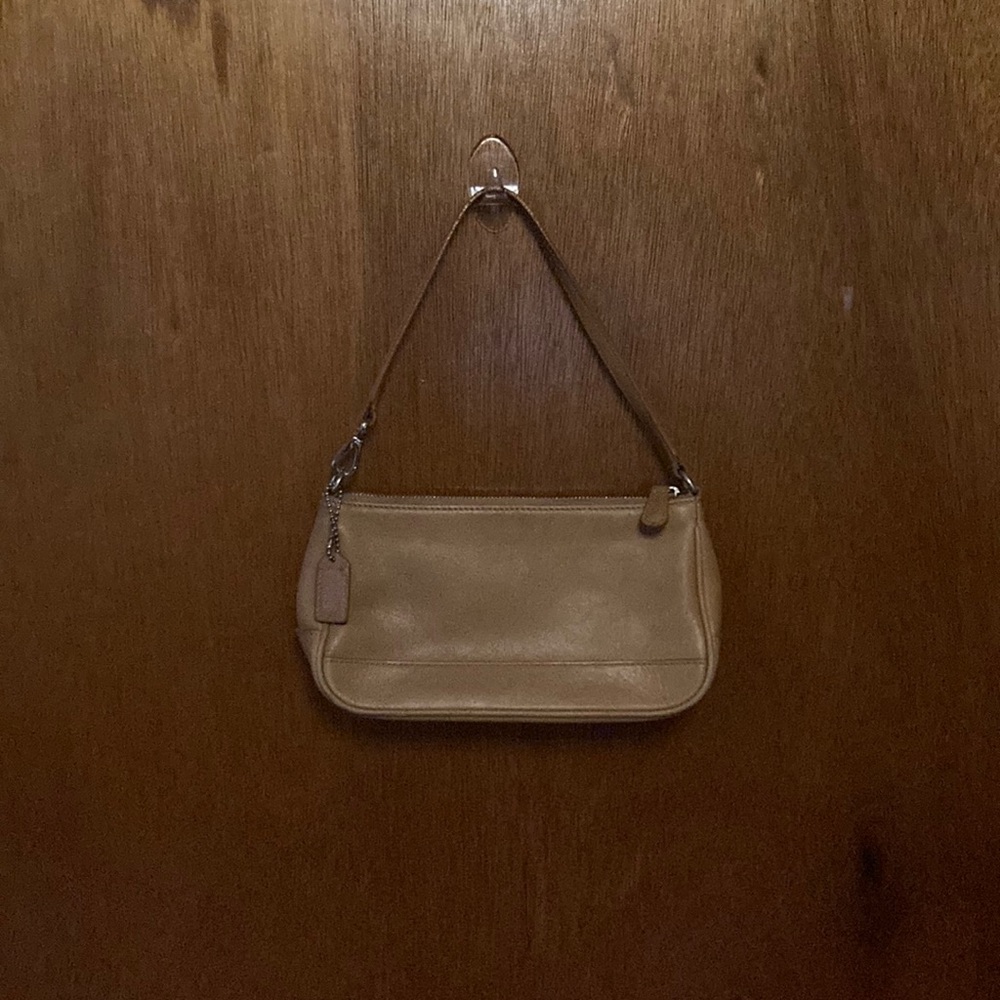 Tan ish beige coach purse